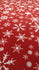 Christmas Snowflakes Print (White/Crimson) on Poly Spandex Fabric | (4 Way Stretch/Per Yard)