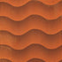 Waves with Black Foil on Orange Poly Spandex Fabric | (4 Way Stretch/Per Yard)