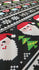 Christmas "Pacman Style" Santa Claus Print on Poly Spandex Fabric | (4 Way Stretch/Per Yard)