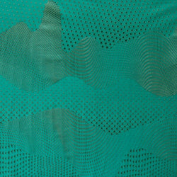 Activewear Abstract Print on Nylon Spandex Fabric (Teal) | (4 Way Stretch/Per Yard)