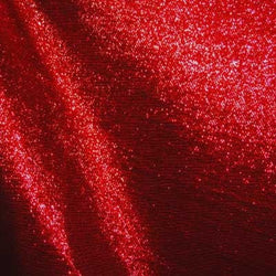 Lame Fabric with Metal Coating (Red) | (2 Way Stretch/Per Yard)