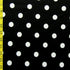 Classic Polka Dot Print on Poly Spandex Fabric (White/Black) | (4 Way Stretch/Per Yard)