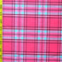 Classic Plaid Print on Poly Spandex Fabric (Pink) | (4 Way Stretch/Per Yard)