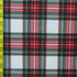Multicolor Plaid Print on Poly Spandex Fabric | (4 Way Stretch/Per Yard)