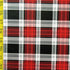 Colorful Plaid Print on Poly Spandex Fabric (Red/Black) | (4 Way Stretch/Per Yard)