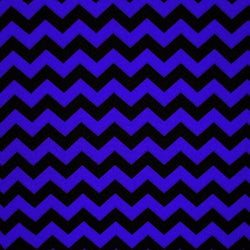 Chevron Print on Poly Spandex Fabric (Blue/Black) | (4 Way Stretch/Per Yard)