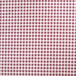 Gingham Print on Poly Spandex Fabric (Wine) | (4 Way Stretch/Per Yard)