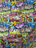 Subway Art Graffiti Print on Poly Spandex Fabric | (4 Way Stretch/Per Yard)