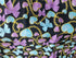Heart, Bow and Chain Print on Poly Spandex Fabric (Silver/Pink) | (4 Way Stretch/Per Yard)