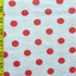 Polka Dot Print on Poly Mesh Fabric (Red/White) | (2 Way Stretch/Per Yard)