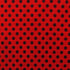 Polka Dot Print on Poly Mesh Fabric (Black/Red) | (2 Way Stretch/Per Yard)