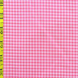 Gingham Print on Poly Mesh Fabric (Pink/White) | (2 Way Stretch/Per Yard)