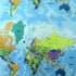 World Map Printed on Poly Mesh Fabric | (4 Way Stretch/Per Yard)