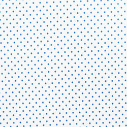 Small Polka Dot Print on Poly Spandex Fabric (Navy Blue/White) | (4 Way Stretch/Per Yard)
