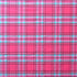 Classic Plaid Print on Poly Spandex Fabric (Pink) | (4 Way Stretch/Per Yard)