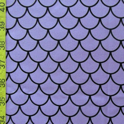 Fishscale Print on Nylon Spandex Fabric (Lilac) | (4 Way Stretch/Per Yard)