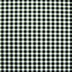 Gingham Print on Poly Spandex Fabric (Black) | (4 Way Stretch/Per Yard)