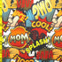 Comic Style Speech Bubble Print on Poly Spandex Fabric | (4 Way Stretch/Per Yard)