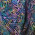 Holographic Abstract Foil Print on Poly Spandex Fabric | (4 Way Stretch/Per Yard)