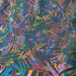 Holographic Abstract Foil Print on Poly Spandex Fabric | (4 Way Stretch/Per Yard)