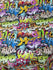 Subway Art Graffiti Print on Poly Spandex Fabric | (4 Way Stretch/Per Yard)