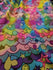 Hearts, Stars, and Smiley with Multicolor Holographic Foil Print on Poly Spandex Fabric | (4 Way Stretch/Per Yard)