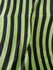 1" (One Inch) Vertical Stripes on Poly Spandex Fabric (Chocolate/Neon Yellow) | (4 Way Stretch/Per Yard)