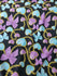 Heart, Bow and Chain Print on Poly Spandex Fabric (Silver/Pink) | (4 Way Stretch/Per Yard)