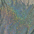 Black Shattered Glass w/ Holographic Foil Spandex Fabric | (4 Way Stretch/Per Yard)