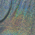 Black Shattered Glass w/ Holographic Foil Spandex Fabric | (4 Way Stretch/Per Yard)