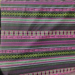 Summer Aztec Pattern on Poly Spandex Fabric | (4 Way Stretch/Per Yard)