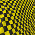 1/2&quot; Checkerboard Print on Poly Spandex Fabric (Yellow/Black) | (2 Way Stretch/Per Yard)