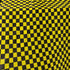 1/2&quot; Checkerboard Print on Poly Spandex Fabric (Yellow/Black) | (2 Way Stretch/Per Yard)