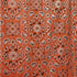 Paisley Printed with Foil on Poly Spandex Fabric (Silver/Orange) | (4 Way Stretch/Per Yard)