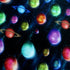 Planets in Space Print on Poly Spandex Fabric | (4 Way Stretch/Per Yard)