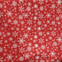 Christmas Snowflakes Print (White/Crimson) on Poly Spandex Fabric | (4 Way Stretch/Per Yard)