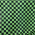 Checkerboard Print (1x1) on Nylon Spandex Fabric (Lime Green/Black) | (4 Way Stretch/Per Yard)