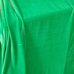 Solid Color Stretch Velvet Fabric (Kelly Green) | (4 Way Stretch/Per Yard)