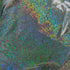 Black Shattered Glass w/ Holographic Foil Spandex Fabric | (4 Way Stretch/Per Yard)