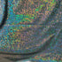 Black Shattered Glass w/ Holographic Foil Spandex Fabric | (4 Way Stretch/Per Yard)