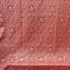 Paisley Printed with Foil on Poly Spandex Fabric (Silver/Orange) | (4 Way Stretch/Per Yard)