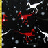 Dinosaurs & Snowflakes Print on Poly Spandex Fabric | (4 Way Stretch/Per Yard)