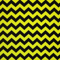 Chevron Print on Poly Spandex Fabric (Natural/Black) | (4 Way Stretch/Per Yard)