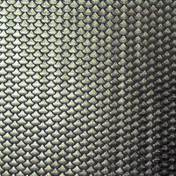 Mermaid Fish Scale with Gunmetal Metallic Foil on Black Nylon Spandex Fabric | (4 Way Stretch/By The Yard)