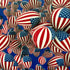 US Flag with Balloon Design on Poly Mesh Fabric | (4 Way Stretch/Per Yard)