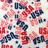 USA Print with Flag and Star on Poly Spandex Fabric | (4 Way Stretch/Per Yard)