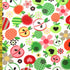 Cartoon Fruit Print on Poly Spandex Fabric | (4 Way Stretch/Per Yard)