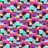 Vintage 80s Print on Poly Spandex Fabric | (4 Way Stretch/Per Yard)