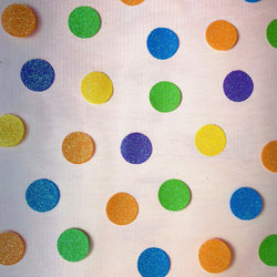 Polka Dot with Glitter on Novelty Mesh Fabric | (Non Stretch/Per Yard)