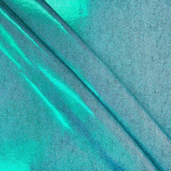 Turquoise Matrix Dot on Baby Blue Nylon Spandex Fabric | (4 Way Stretch/Per Yard)